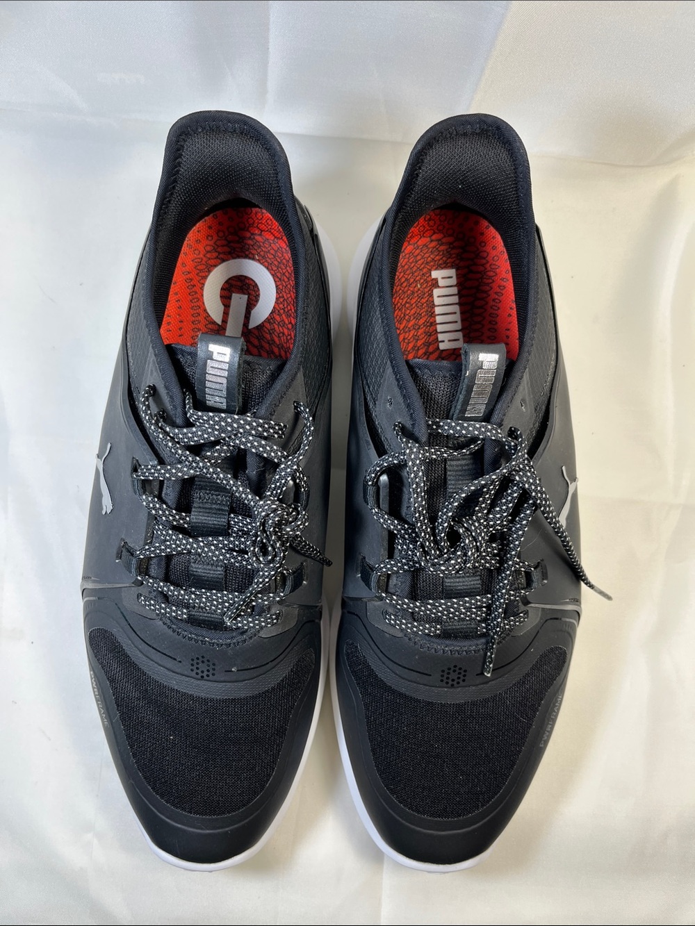 Puma Men's Black Sneakers with Red Insoles